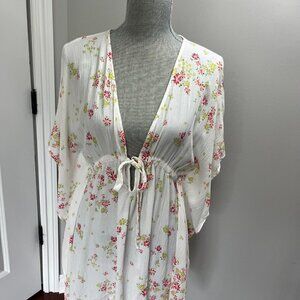 Gibsonlook Floral Beach Cover up Size M NWOT Never worn